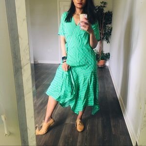 vintage Striped Wrap hilo Dress size 4